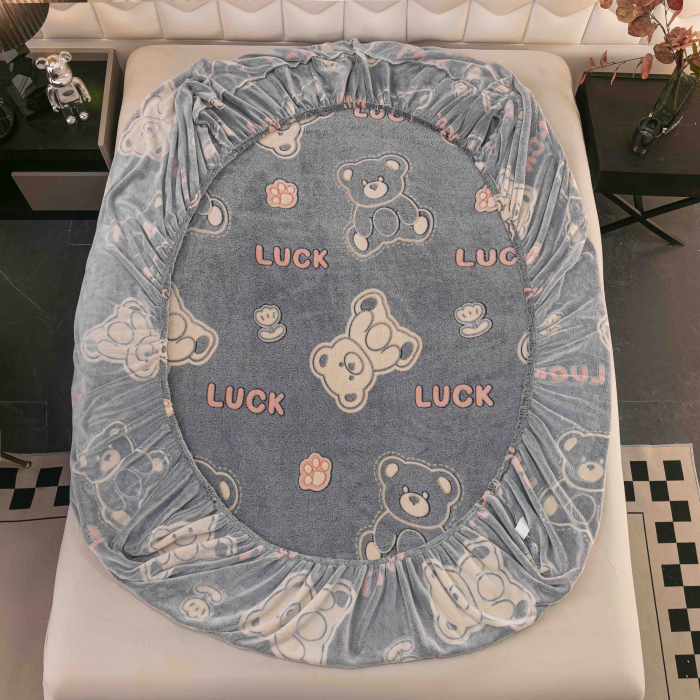 Husa de pat Cocolino cu elastic cu 2 fete de perna, Jojo C1010 [3]