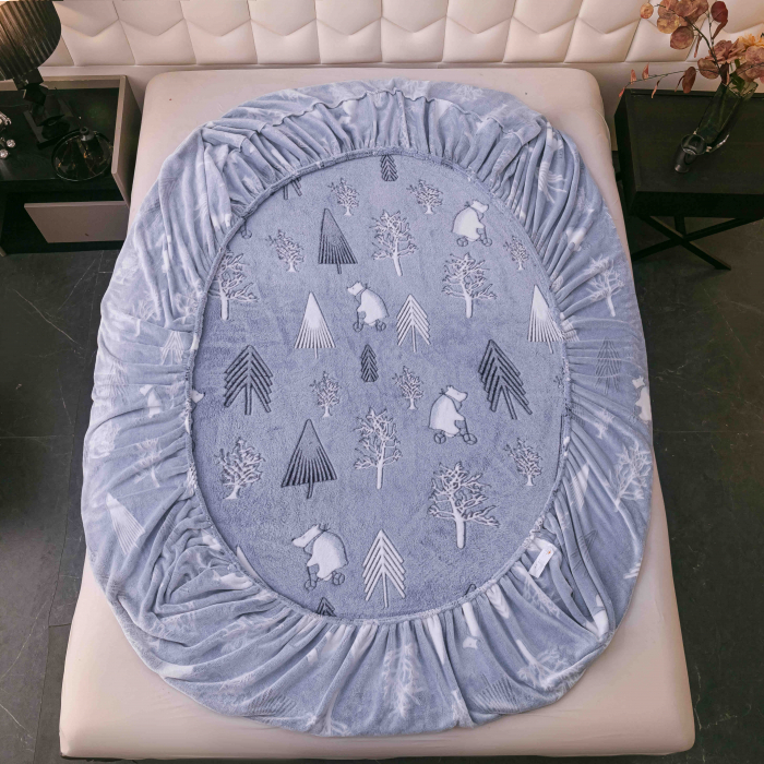 Husa de pat Cocolino cu elastic cu 2 fete de perna, Jojo C1014 [3]