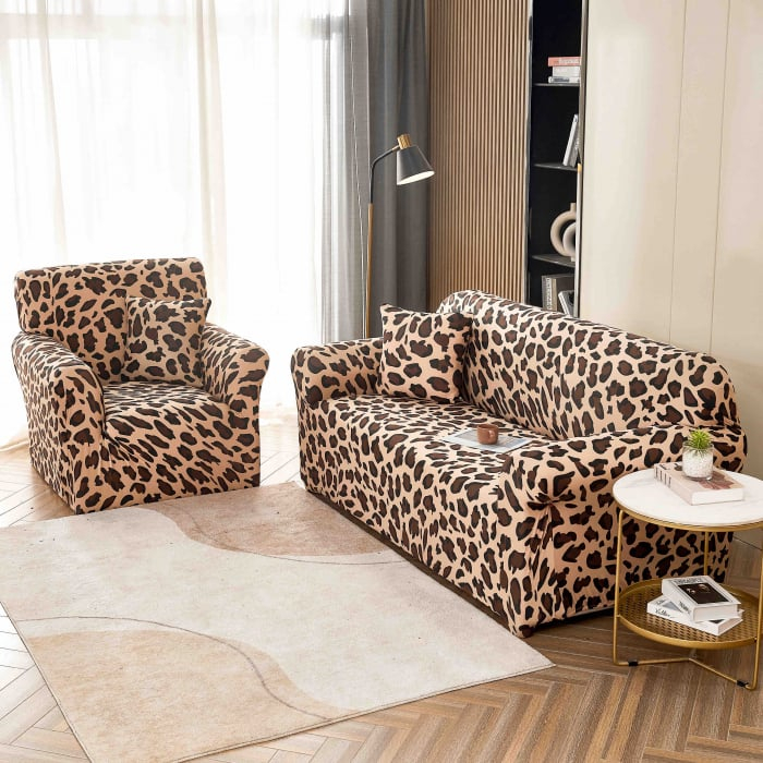 Husa Elastica Pentru Canapea din Lycra 3 Locuri - Leopard C723 [1]