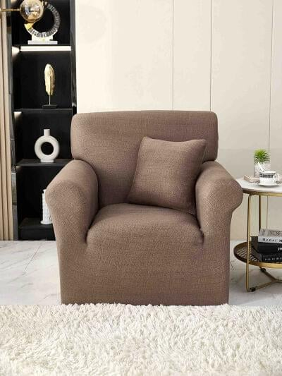 Husa Elastica Pentru Fotoliu din Lycra - Maro C707 [1]