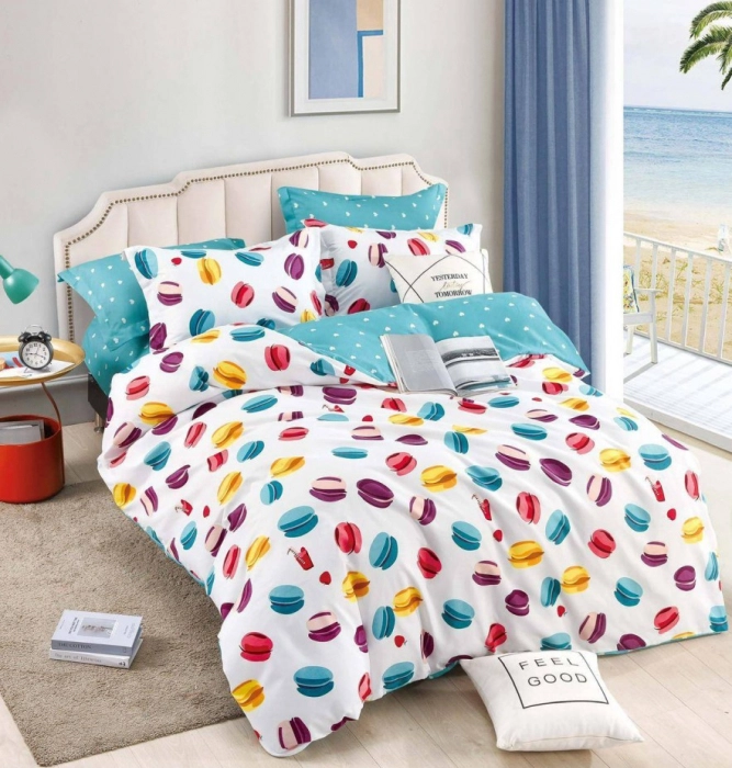 Lenjerie de pat dublu, Bumbac finet, 6 Piese Jojo Home [1]