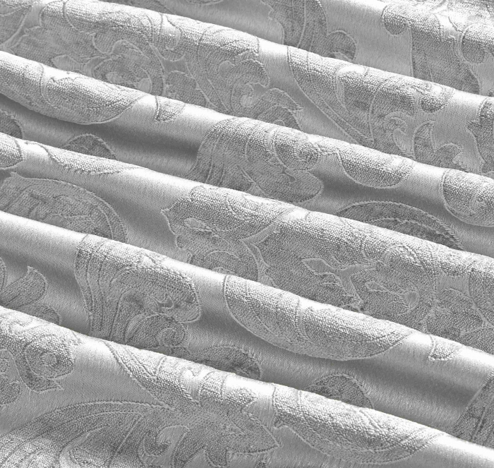 Lenjerie de Pat Dublu, Model Jacquard, 7 Piese, Cearceaf cu Elastic, Jojo Home C300 [4]