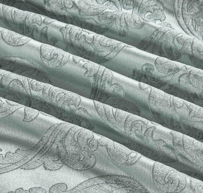 Lenjerie de Pat Dublu, Model Jacquard, 7 Piese, Cearceaf cu Elastic, Jojo Home C301 [4]