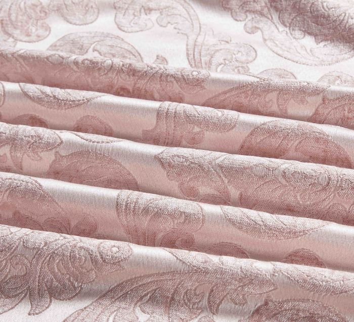 Lenjerie de Pat Dublu, Model Jacquard, 7 Piese, Cearceaf cu Elastic, Jojo Home C303 [5]