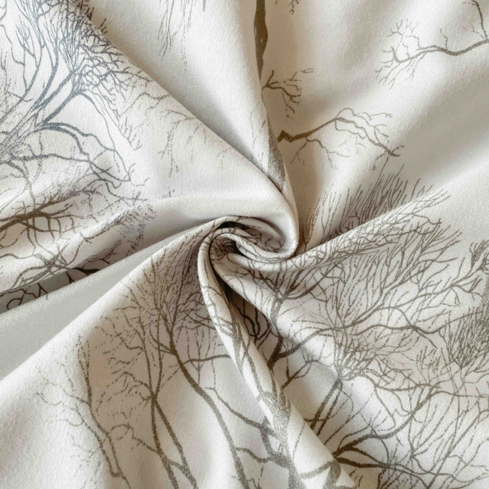 Lenjerie de Pat Dublu, Model Lux, Cutie Cadou, 6 Piese, Cearceaf cu Elastic, Bumbac Finet C538 [2]