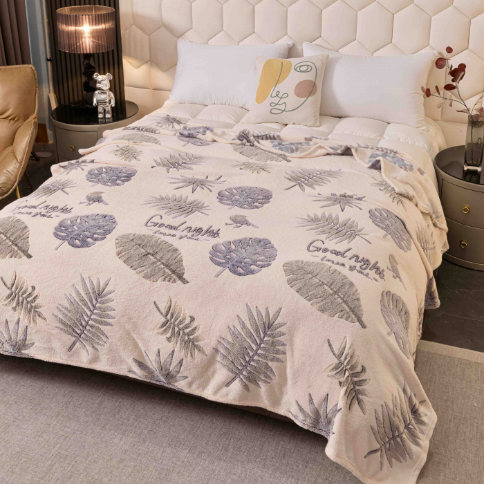 Patura Cocolino, Pat 2 Persoane 200x230 cm, Alb Gri C757 [1]