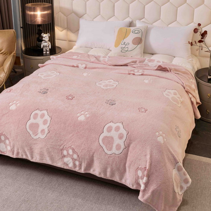 Patura Cocolino, Pat 2 Persoane 200x230 cm, Roz C765 [1]