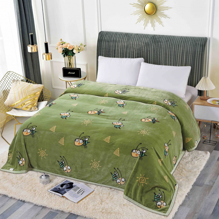 Patura Cocolino, Pat 2 Persoane, 200x230 cm, Verde Albinute C596 [1]