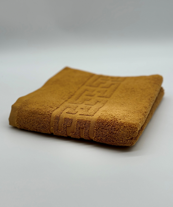 Prosop Bumbac 500 gr/mp, 50x90 cm, Dunga Greceasca, Galben Mustar C1149 [2]