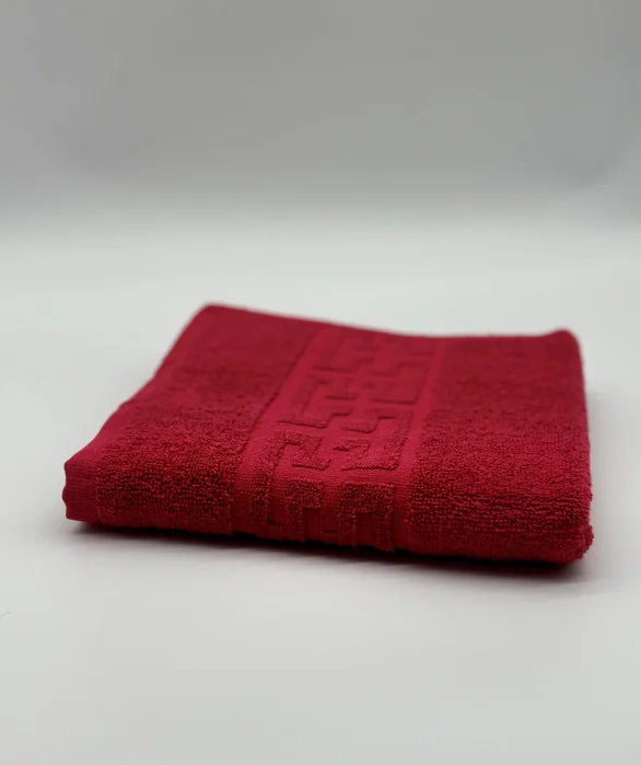 Prosop Bumbac 500 gr/mp, 50x90 cm, Dunga Greceasca, Rosu C845 [1]