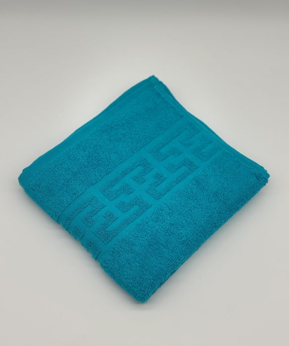 Prosop Bumbac 500 gr/mp, 50x90 cm, Dunga Greceasca, Turcoaz C839 [3]