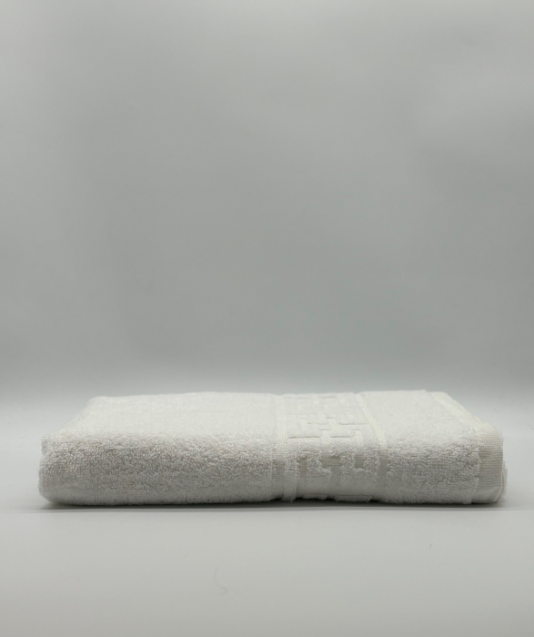 Prosop Bumbac 500 gr/mp, 70x130 cm, Dunga Greceasca, Alb C1116 [2]