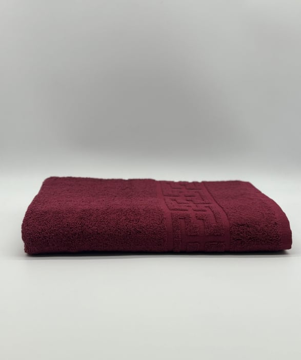 Prosop Bumbac 500 gr/mp, 70x130 cm, Dunga Greceasca, Grena C1200 [2]