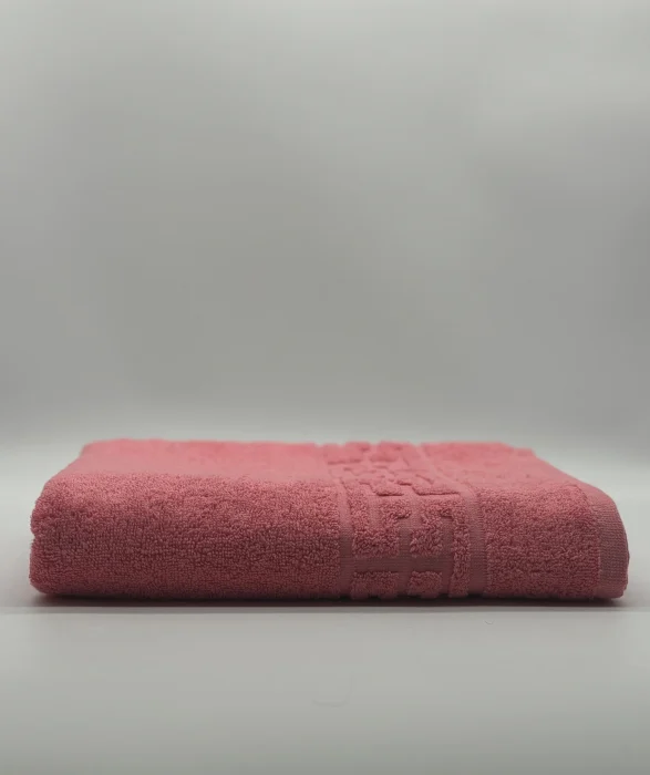 Prosop Bumbac 500 gr/mp, 70x130 cm, Dunga Greceasca, Roz C1119 [2]