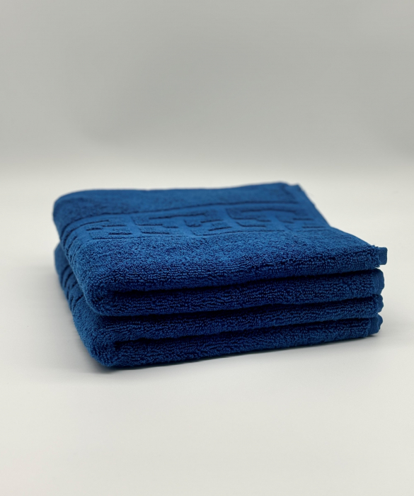 Set 2 Prosoape Bumbac 500 gr/mp, 50x90 cm, Dunga Greceasca, Albastru C1133 [4]