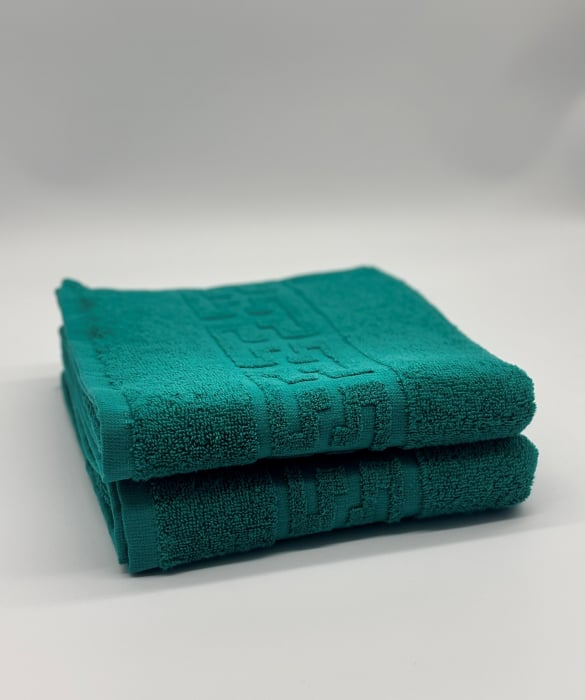 Set 2 Prosoape Bumbac 500 gr/mp, 50x90 cm, Dunga Greceasca, Verde C1127 [2]