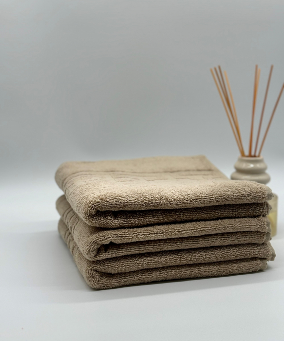 Set 3 Prosoape Bumbac 500 gr/mp, 50x90 cm, Dunga Greceasca, Bej C1150 [3]