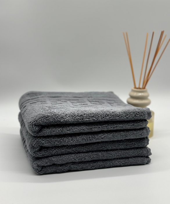 Set 3 Prosoape Bumbac 500 gr/mp, 50x90 cm, Dunga Greceasca, Gri C1154 [3]