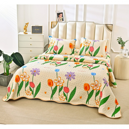 Cuverturi matlasate cu doua fete - Cuvertura din bumbac matlasat cu doua fete C1329