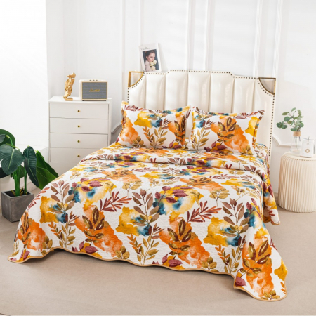 Cuverturi matlasate cu doua fete - Cuvertura din bumbac matlasat cu doua fete C1333