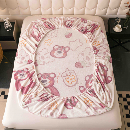 Husa de pat Cocolino cu elastic cu 2 fete de perna, Jojo C1007 [2]