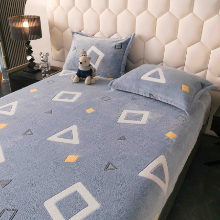 Husa de pat Cocolino cu elastic cu 2 fete de perna, Jojo C1009 [1]