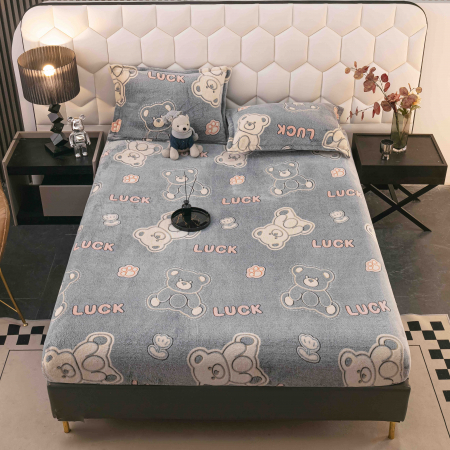 Huse de Pat Cocolino - Husa de pat Cocolino cu elastic cu 2 fete de perna, Jojo C1010