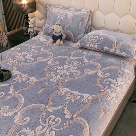 Husa de pat Cocolino cu elastic cu 2 fete de perna, Jojo C1011 [1]