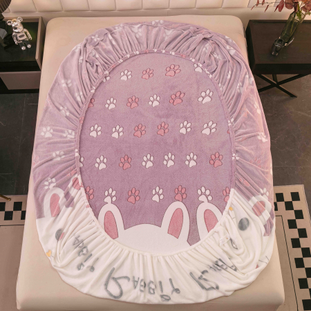 Husa de pat Cocolino cu elastic cu 2 fete de perna, Jojo C1016 [2]