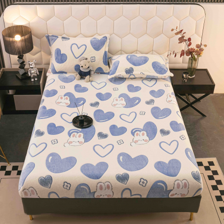 Huse de Pat Cocolino - Husa de pat Cocolino cu elastic cu 2 fete de perna, Jojo C1017