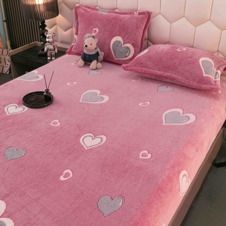 Husa de pat Cocolino cu elastic cu 2 fete de perna, Jojo C1018 [1]