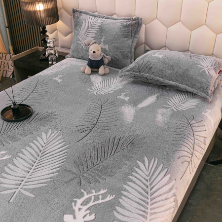 Husa de pat Cocolino cu elastic cu 2 fete de perna, Jojo C1019 [1]