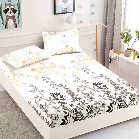 HUSE DE PAT - Husa de pat din Finet cu Elastic cu 2 fete de perna 180x200 , C892