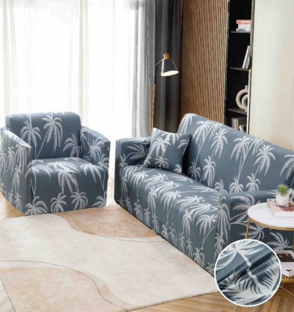 Huse Canapea - Husa Elastica Pentru Canapea din Lycra 3 Locuri - Bleu  C742