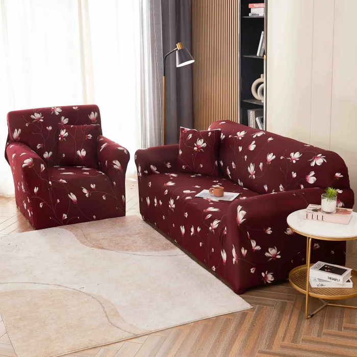 HUSE CANAPELE & SCAUNE - Husa Elastica Pentru Canapea din Lycra 3 Locuri - Grena C730