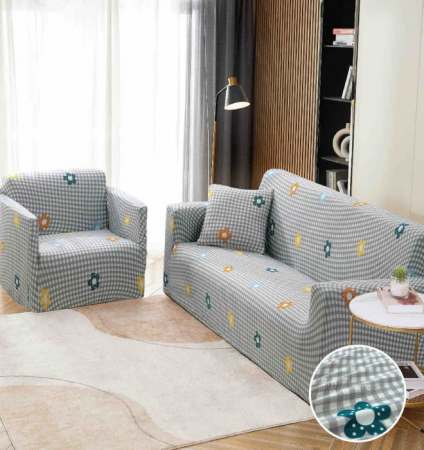 Huse Canapea - Husa Elastica Pentru Canapea din Lycra 3 Locuri - Gri C739