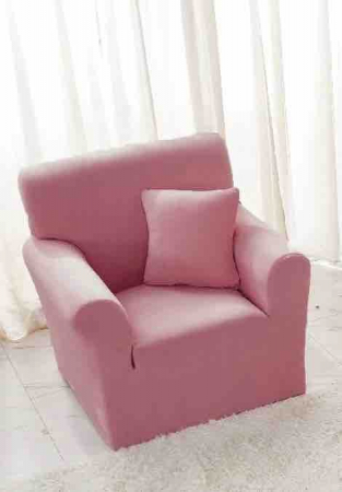 HUSE CANAPELE & SCAUNE - Husa Elastica Pentru Fotoliu din Catifea - Roz Inchis C700