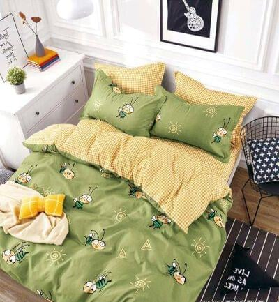 LENJERII DE PAT 1 PERSOANA & COPII - Lenjerie de pat, 1 persoana, Bumbac Finet, 4 piese Jojo C433