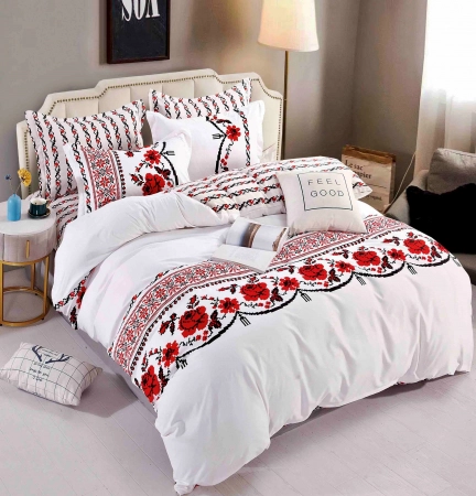 LENJERII DE PAT 1 PERSOANA & COPII - Lenjerie de pat, 1 persoana, Bumbac Finet, 4 piese Jojo C406