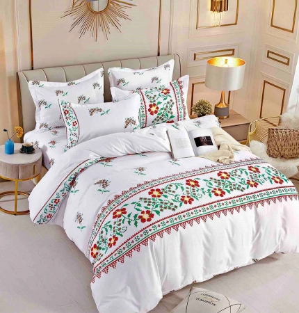 LENJERII DE PAT 1 PERSOANA & COPII - Lenjerie de pat, 1 persoana, Bumbac Finet, 4 piese Jojo C407