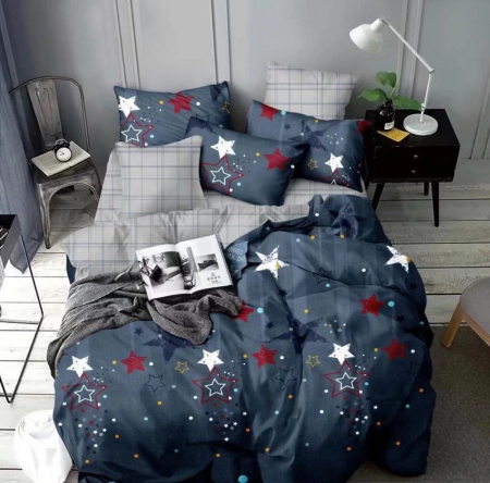 LENJERII DE PAT 1 PERSOANA & COPII - Lenjerie de pat, 1 persoana, Bumbac Finet, 4 piese Jojo C408