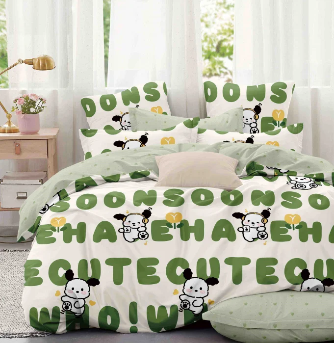 LENJERII DE PAT 1 PERSOANA & COPII - Lenjerie de pat, 1 persoana, Bumbac Finet, 4 piese Jojo C421