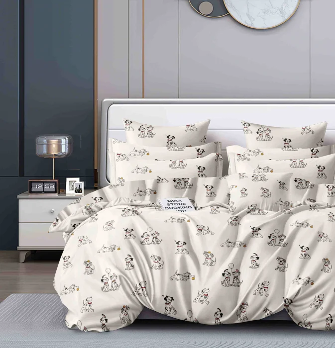 LENJERII DE PAT 1 PERSOANA & COPII - Lenjerie de pat, 1 persoana, Bumbac Finet, 4 piese Jojo C424