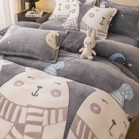 Lenjerie de Pat 1 Persoana, Cocolino, 4 piese , C476 [3]