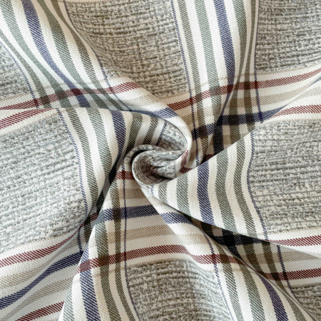 Lenjerie de Pat Dublu, Model Lux, Cutie Cadou, 6 Piese, Cearceaf cu Elastic, Bumbac Finet C539 [1]