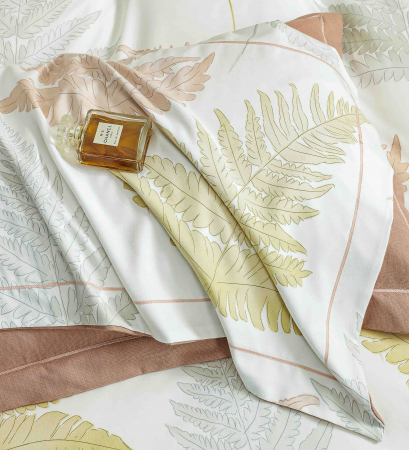 Lenjerie de Pat Dublu, Model Lux, Cutie Cadou, 6 Piese, Cearceaf cu Elastic, Bumbac Finet C561 [1]