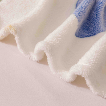 Patura Cocolino, Pat 2 Persoane 200x230 cm, Alb Roz C682 [1]