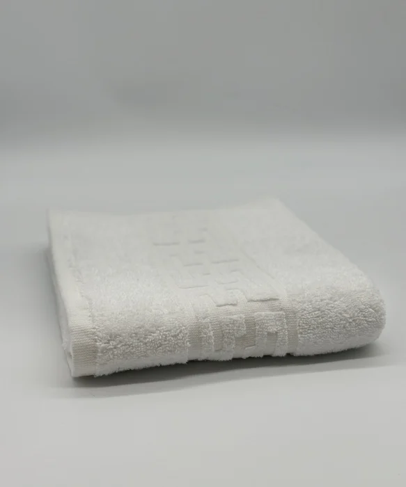 Prosop Bumbac 500 gr/mp, 50x90 cm, Dunga Greceasca, Alb [3]