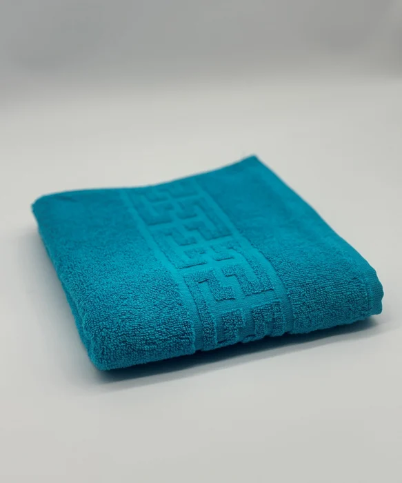 PROSOPE - Prosop Bumbac 500 gr/mp, 50x90 cm, Dunga Greceasca, Turcoaz C839