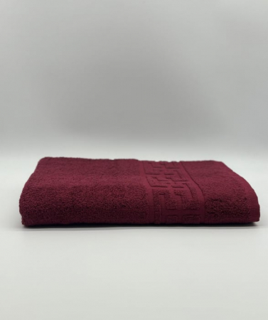 Prosop Bumbac 500 gr/mp, 70x130 cm, Dunga Greceasca, Grena C1200 [1]